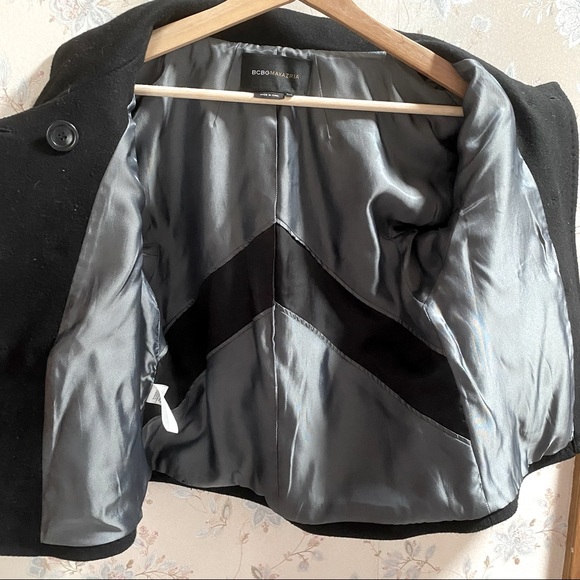 BCBGMaxazria black wool cashmere coat XXS - Picture 8 of 8